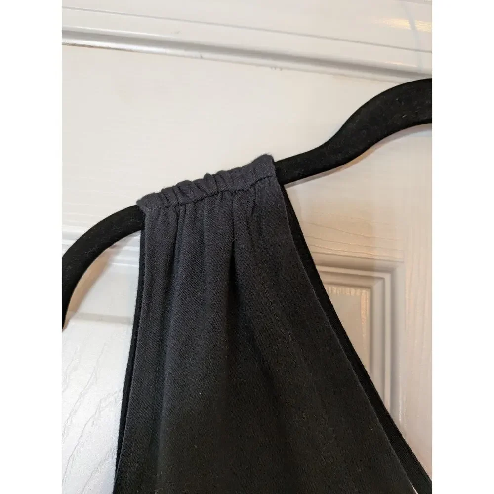 Tapemeasure New York One Shoulder Ruched Black Mini Dress Size M Vintage Y2K